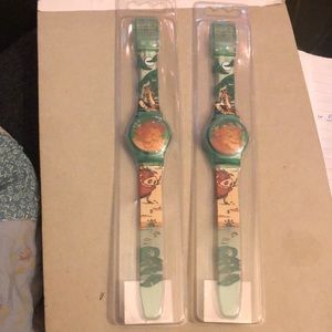 (2) SEALED VINTAGE LION KING holograph WATCHES!